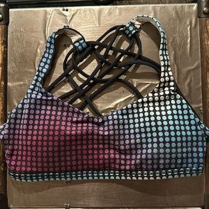 Lululemon Free to be Bra - wild (multi-colored dots)